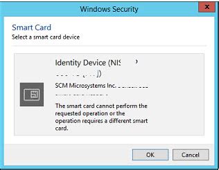 error the smart card cannot perform the requested operation cac|The smart card cannot perform the requested operation .